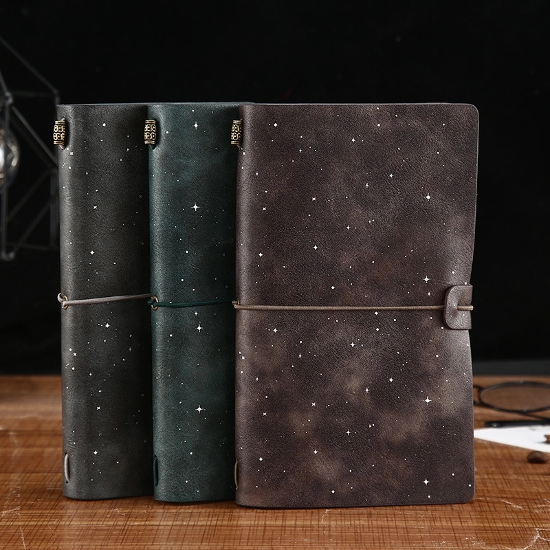 PU Leather Starry Business Travel Journal Pocket Notebook 9