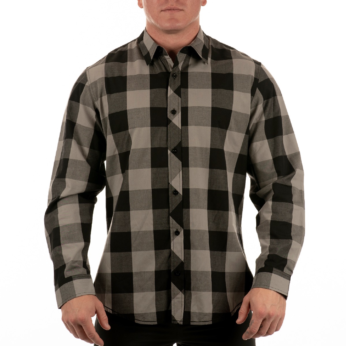 Burnside Men's Long Sleeve American Buffalo Plaid 2