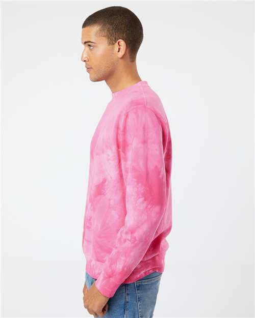 Unisex Midweight Tie-Dyed Crewneck Sweatshirt - PRM3500TD 20
