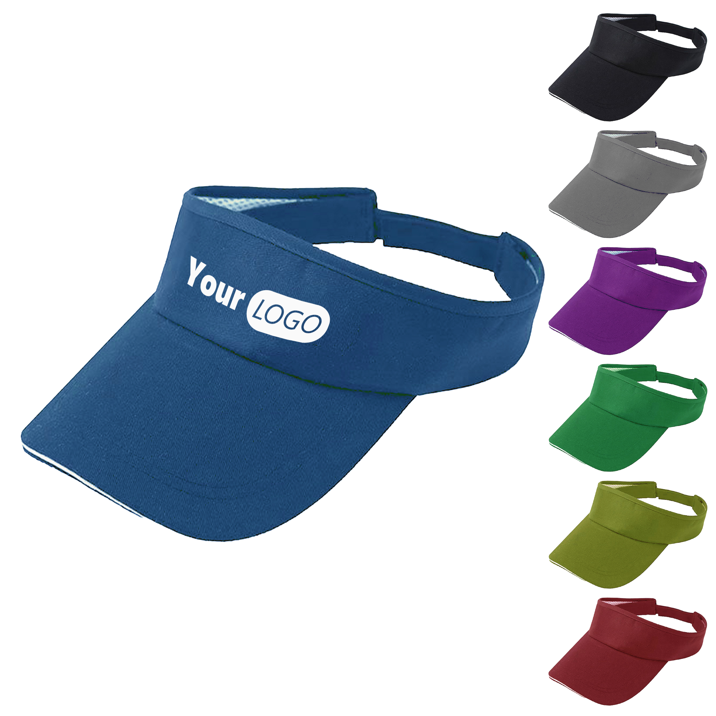Cotton Versatile hook and loop Sun Visor Cap For Outdoor Comfort 2