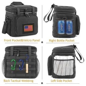 Double Layer Cooler Insulated Ice Lunch Bag 4