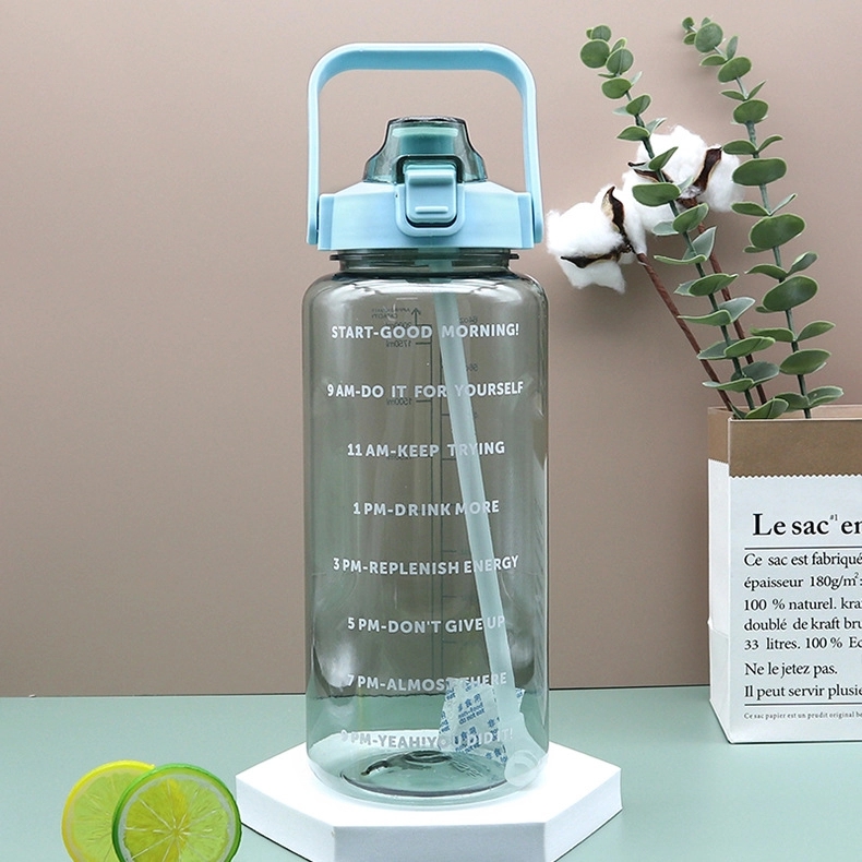 64Oz Sport Water Bottle With Handle Time Measurement 6