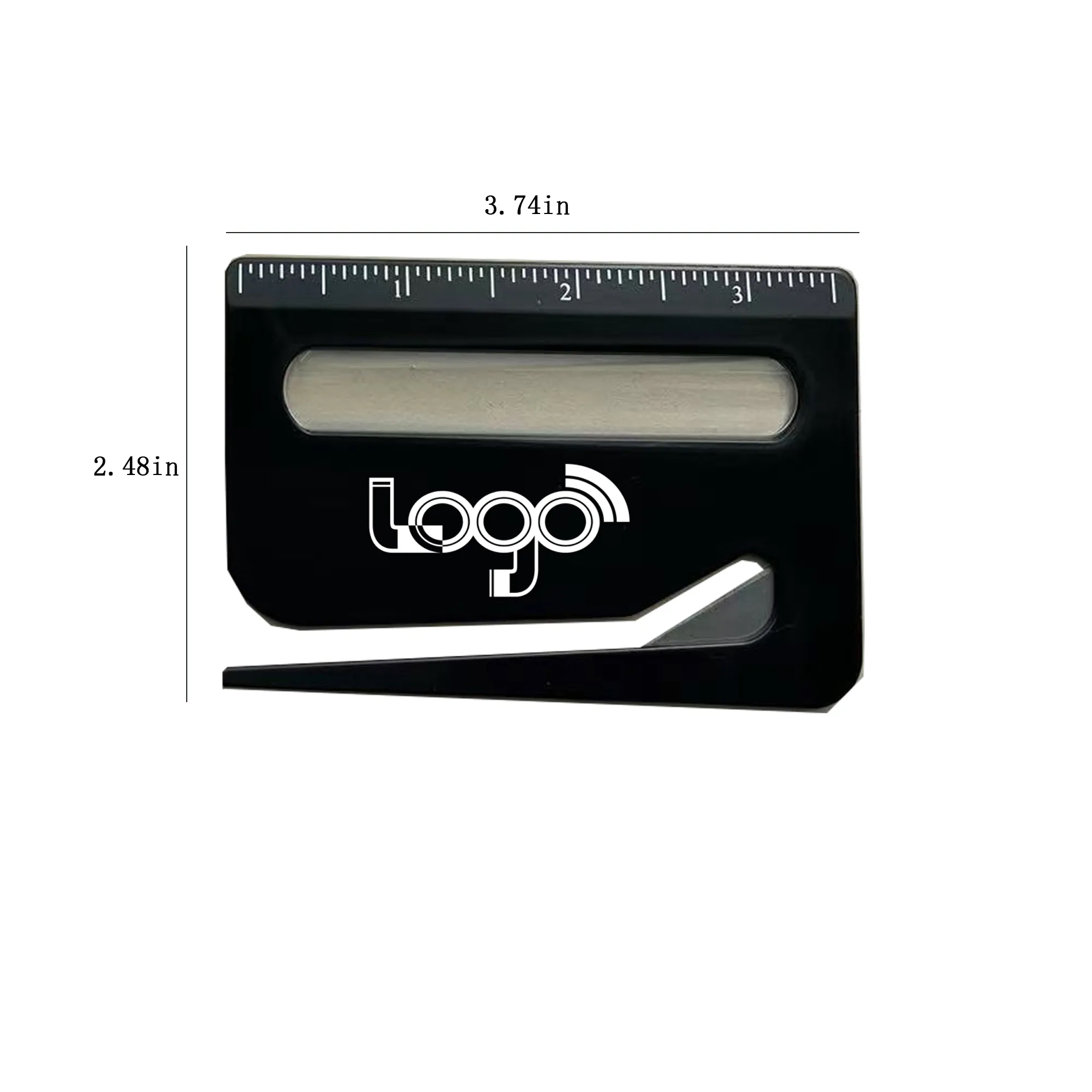 Custom Logo Letter Opener with Magnifier & Ruler 3