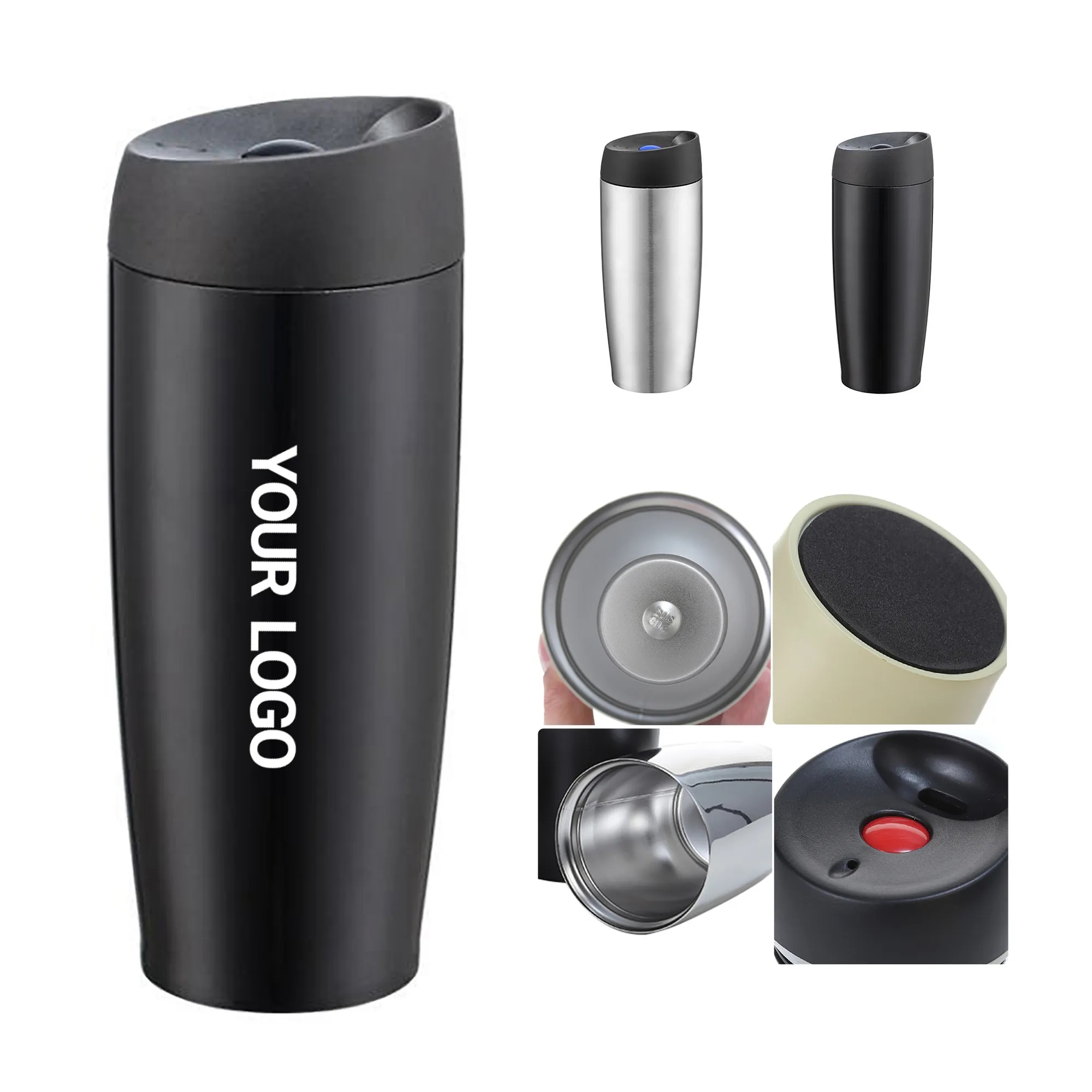 Portable 16 oz Vacuum Insulated Stainless Steel Tumbler 1