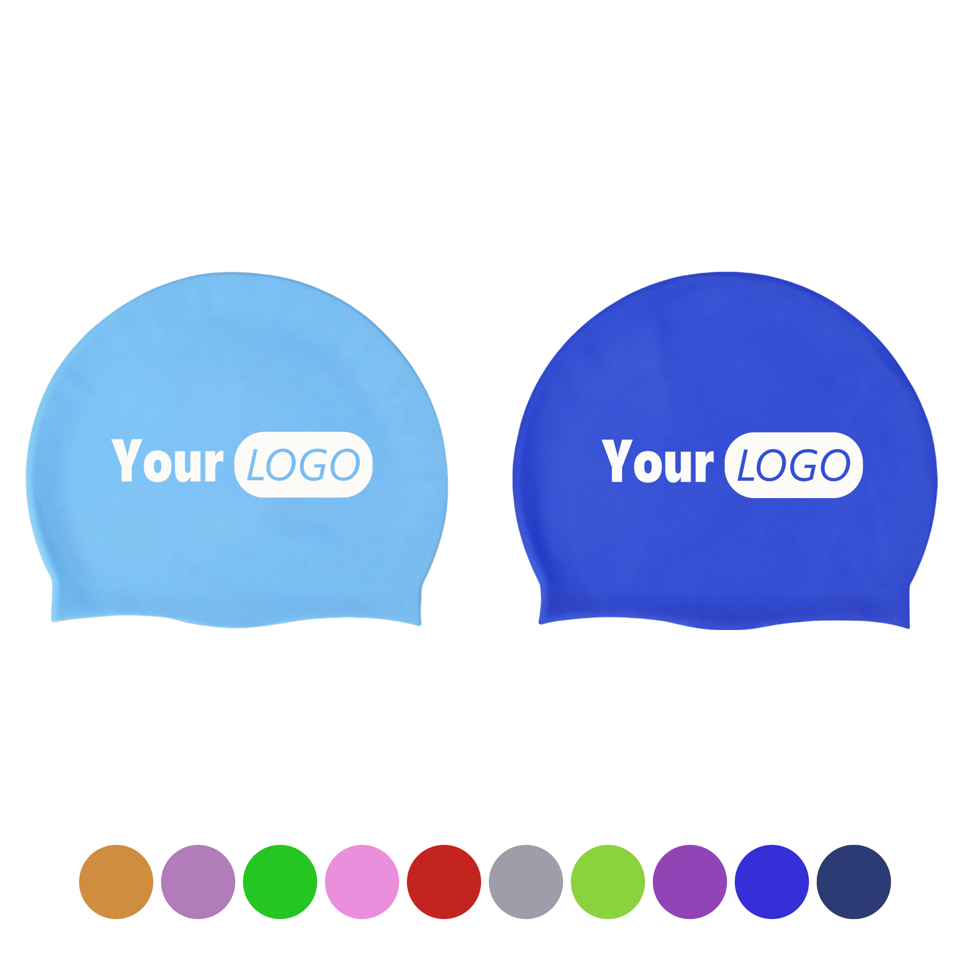 Waterproof Silicone Swim Cap 3