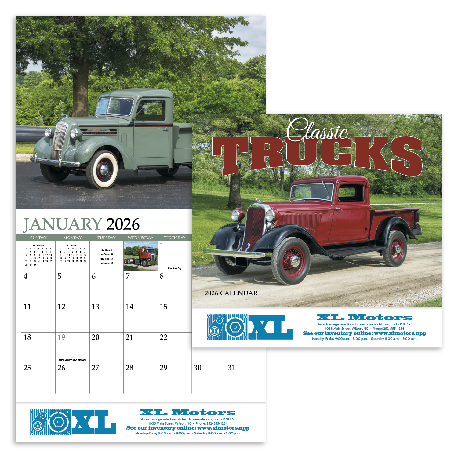 HotLine® Products Classic Trucks Appointment Calendar - Stapled 15