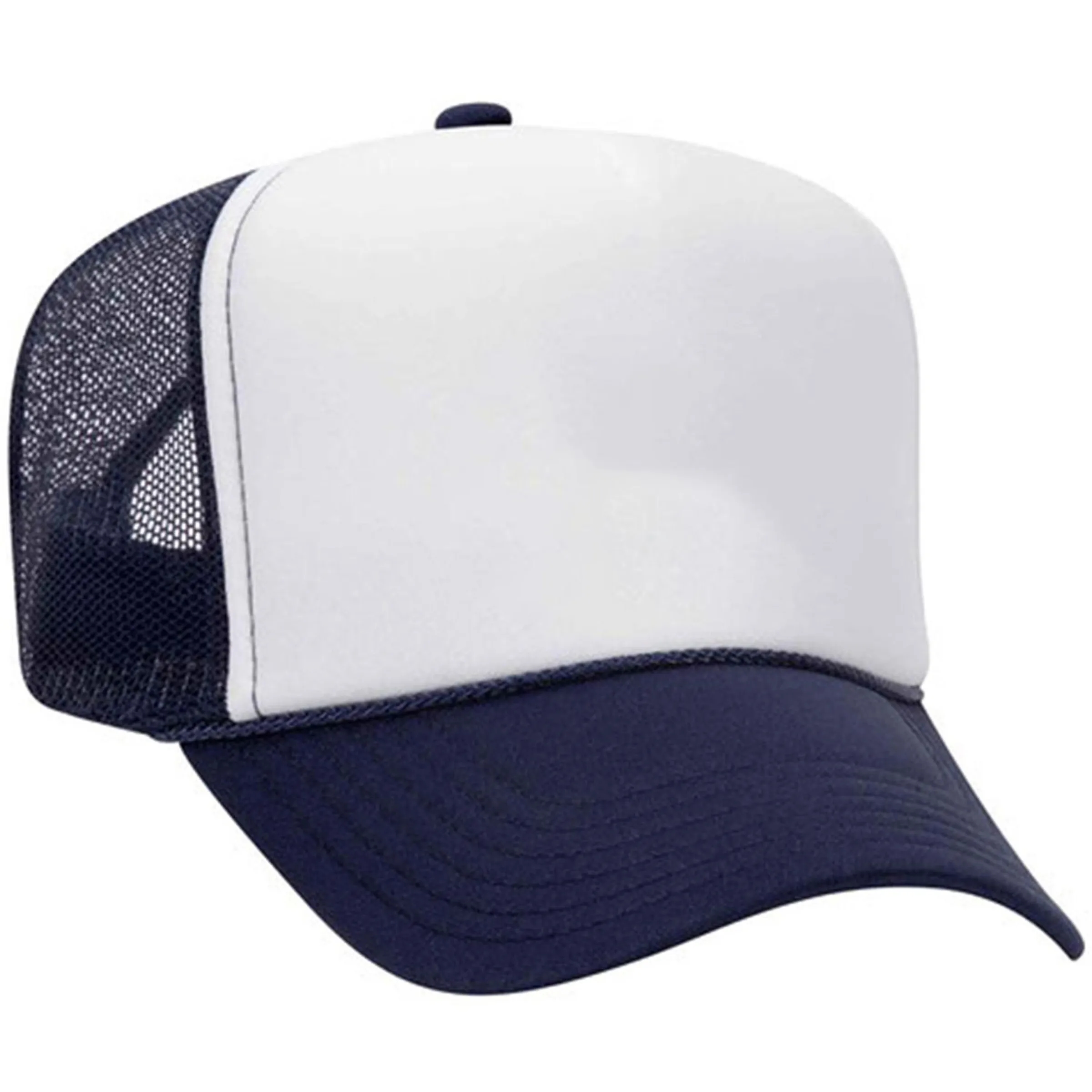 OTTO 5 PANEL HIGH CROWN MESH BACK TRUCKER HAT 58
