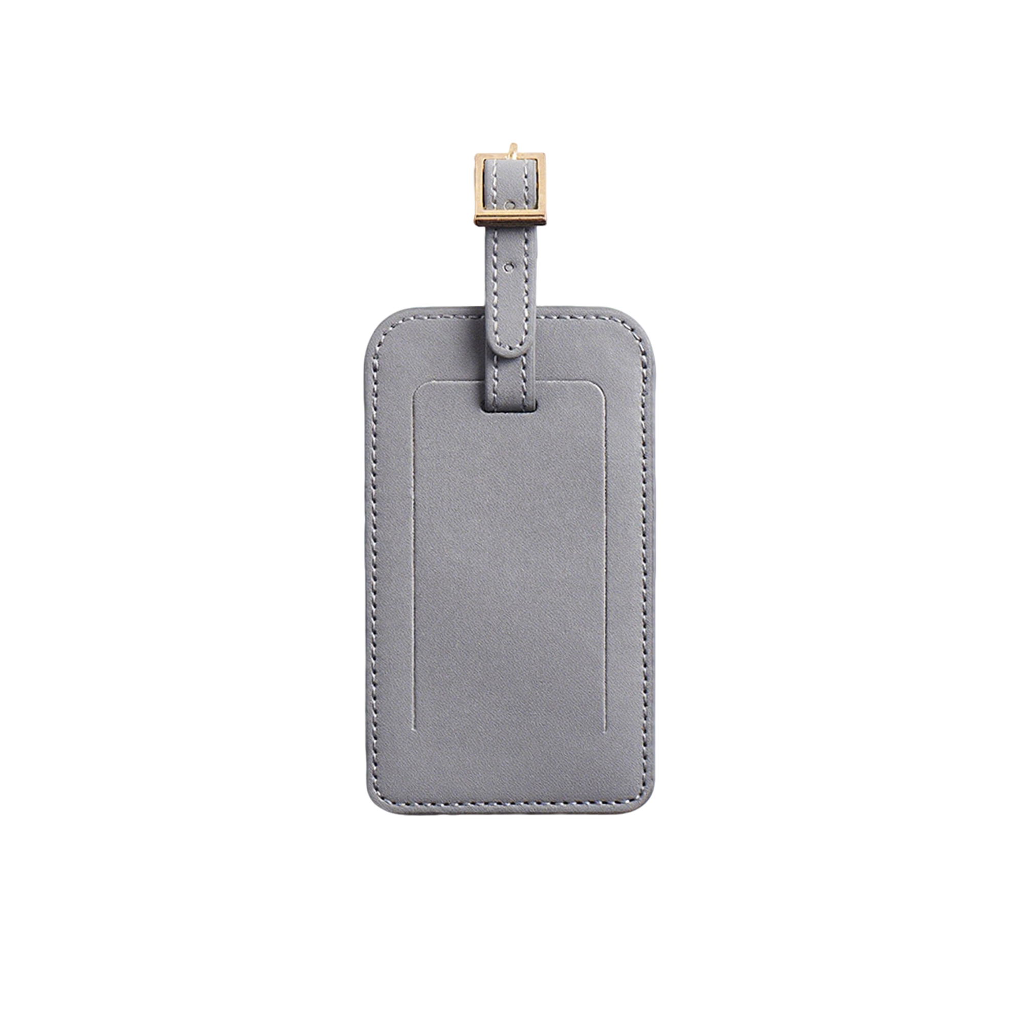 Grain Pattern Leather Travel Bag Tag 7
