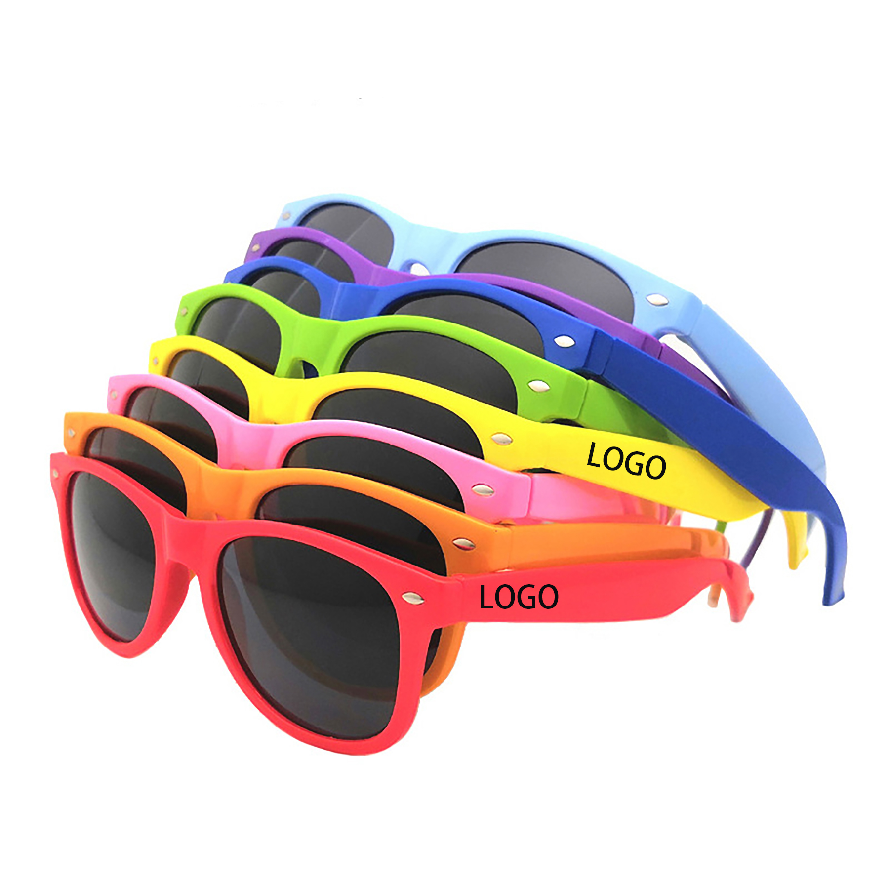 Retro Classic Neon Colors Party Favor Supplies Unisex Sunglasses 2