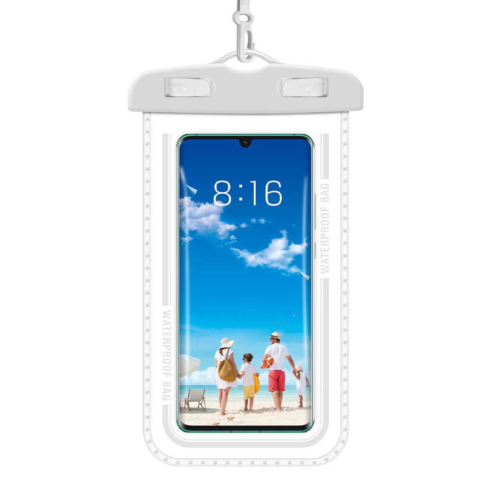 7.3" PVS+ABS Waterproof Mobile Phone Case Pouch With Lanyard 4