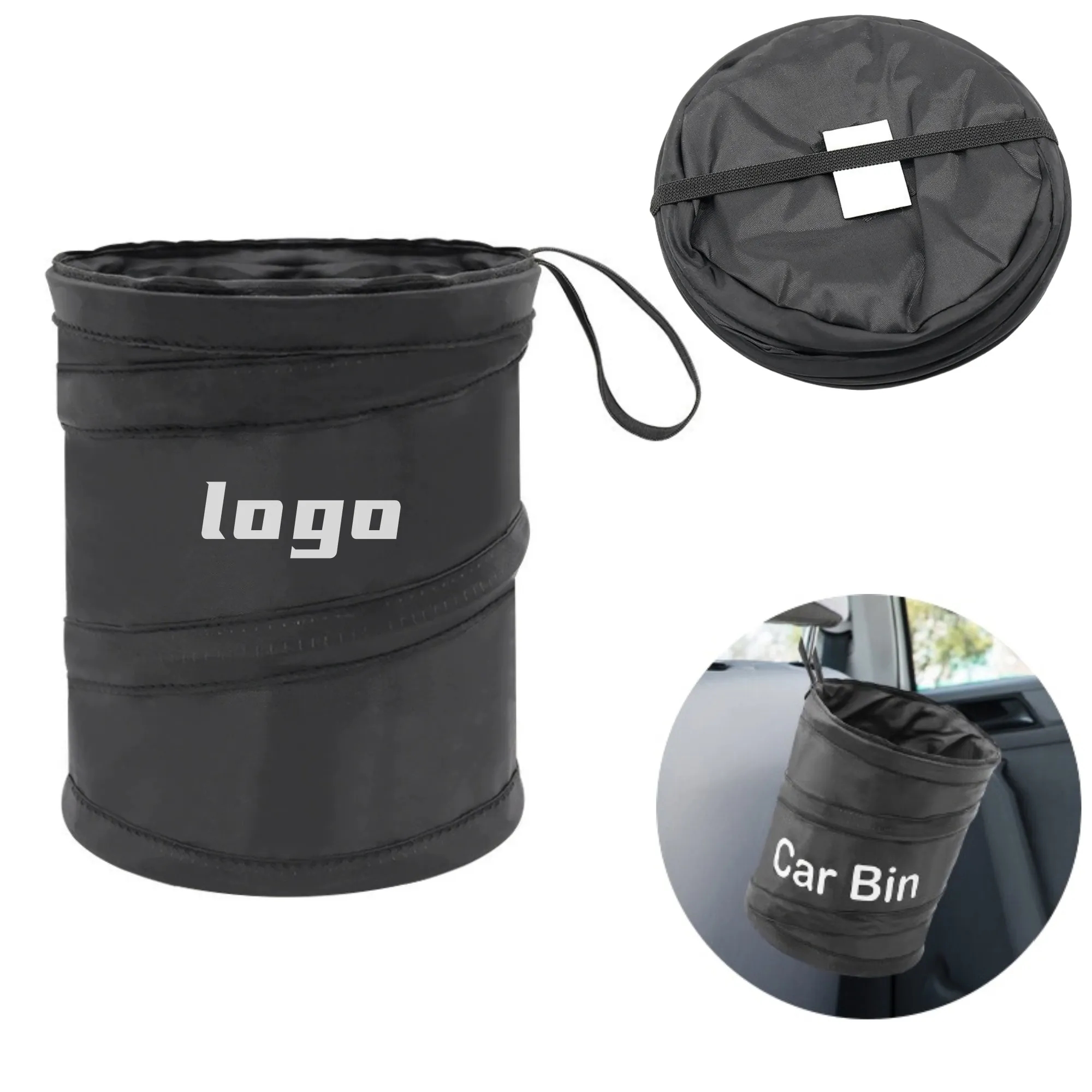 Portable Foldable Car Trash Can Logo Print Promo Events