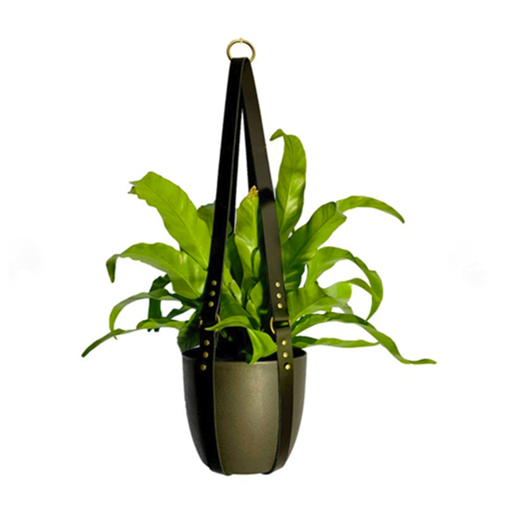 Leather Flower Plant Hanger 2