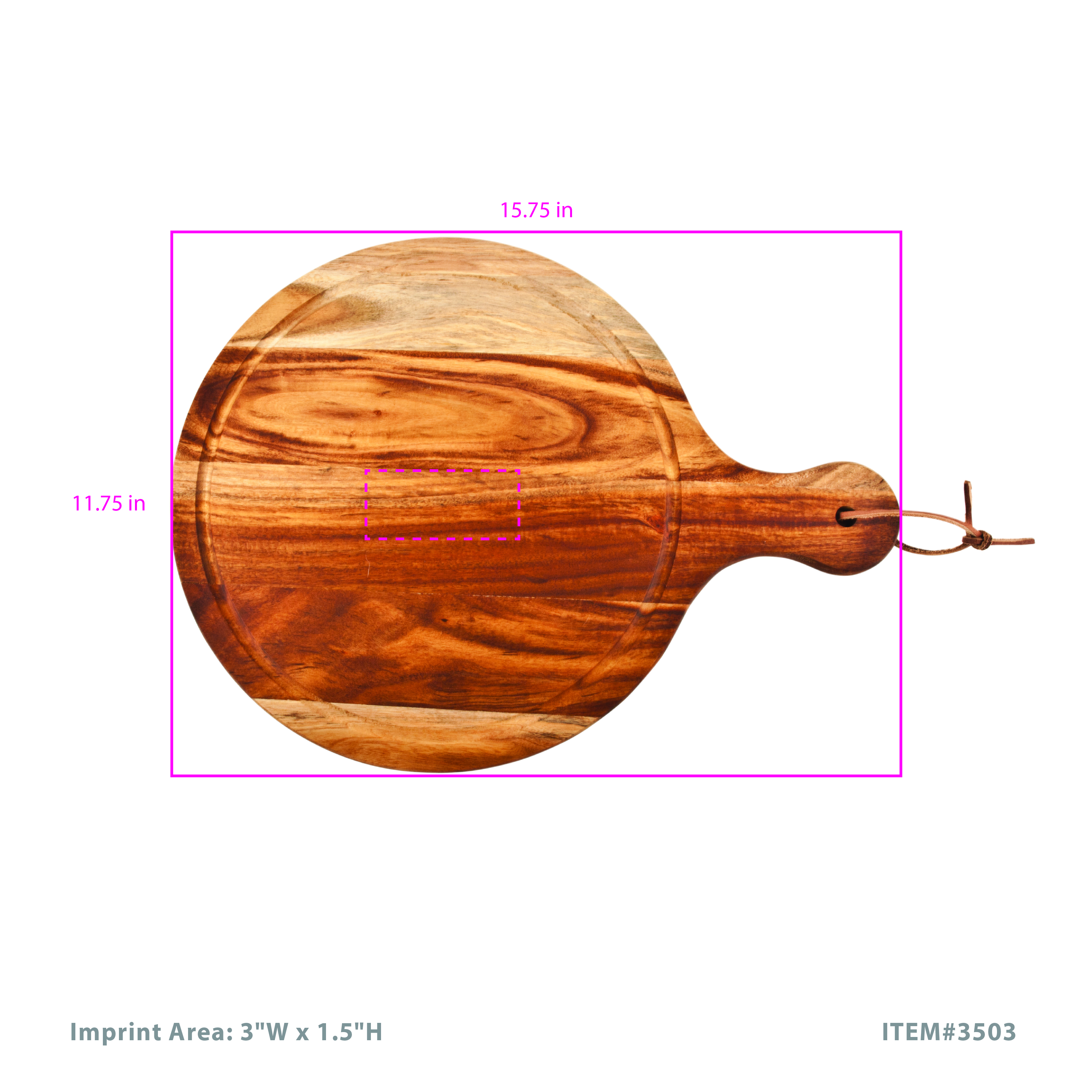 Twine Living® Acacia Wood Artisan Cheese Paddle 3