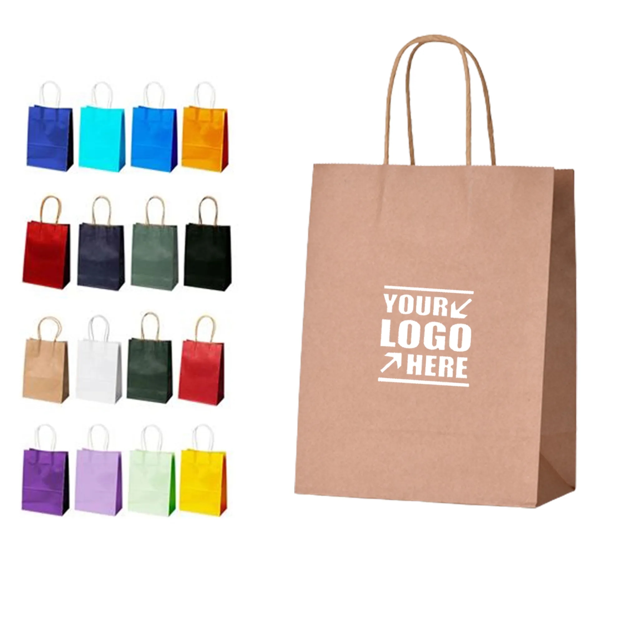 Kraft Paper Shopper Tote Bag 1