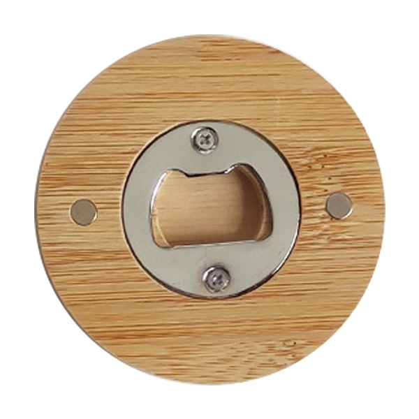 Personalised Bamboo Bottle Opener Fridge Magnet 2