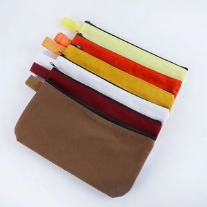 Canvas Pencil Pouch Craft Makeup Cosmetic Zipper Bag 3