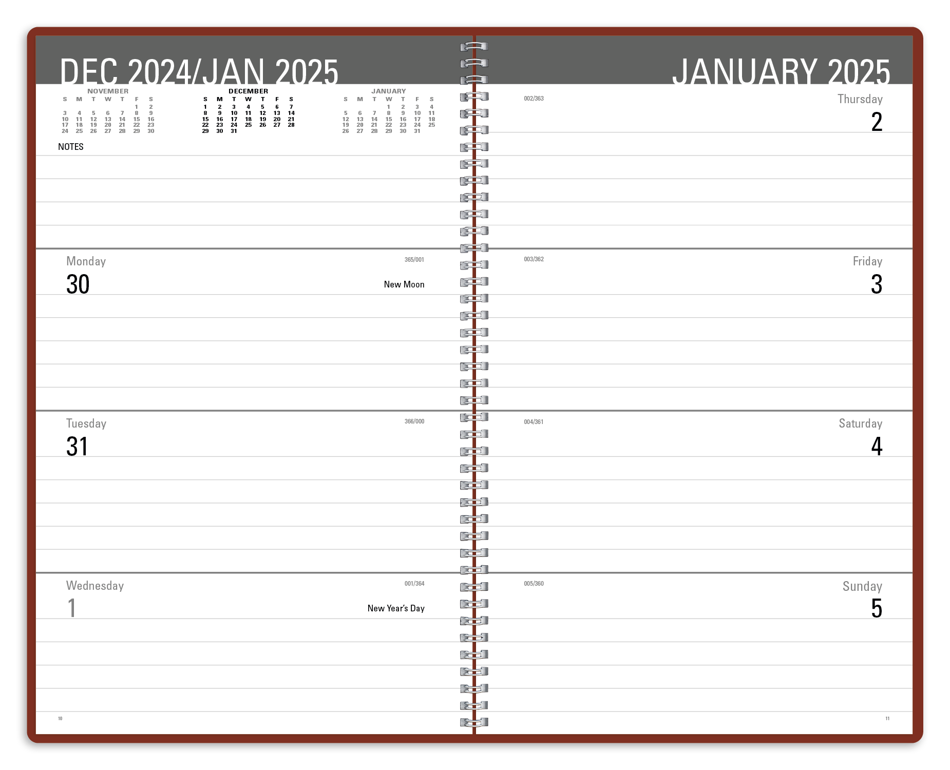 Triumph® Calendars Classic Weekly Desk Planner 55