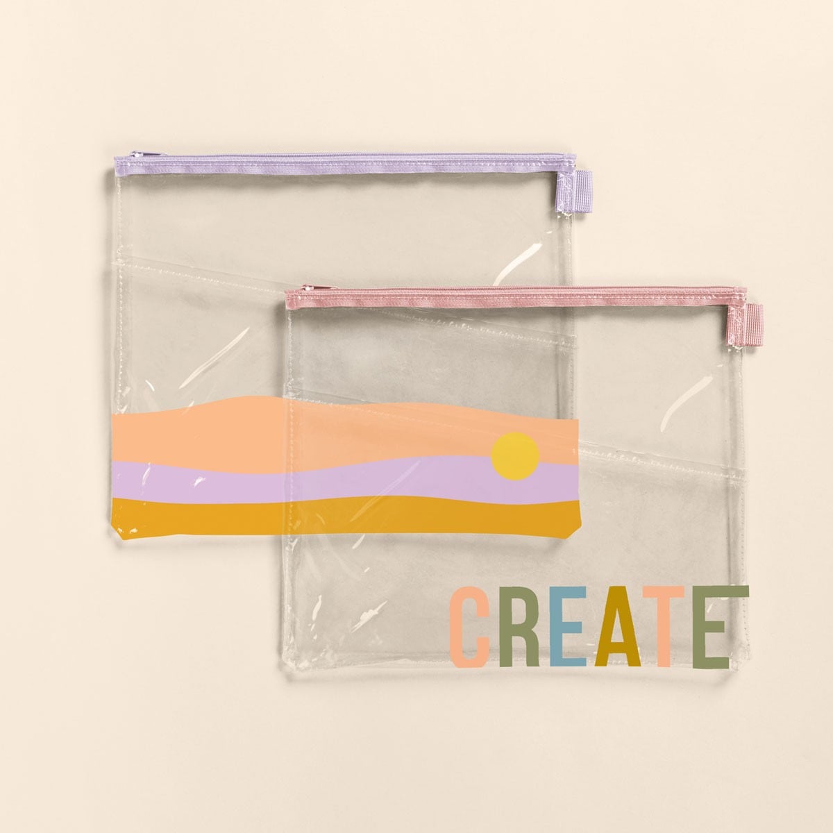 DOLLFACE PEEK-A-BOO POUCH - CLEAR VINYL