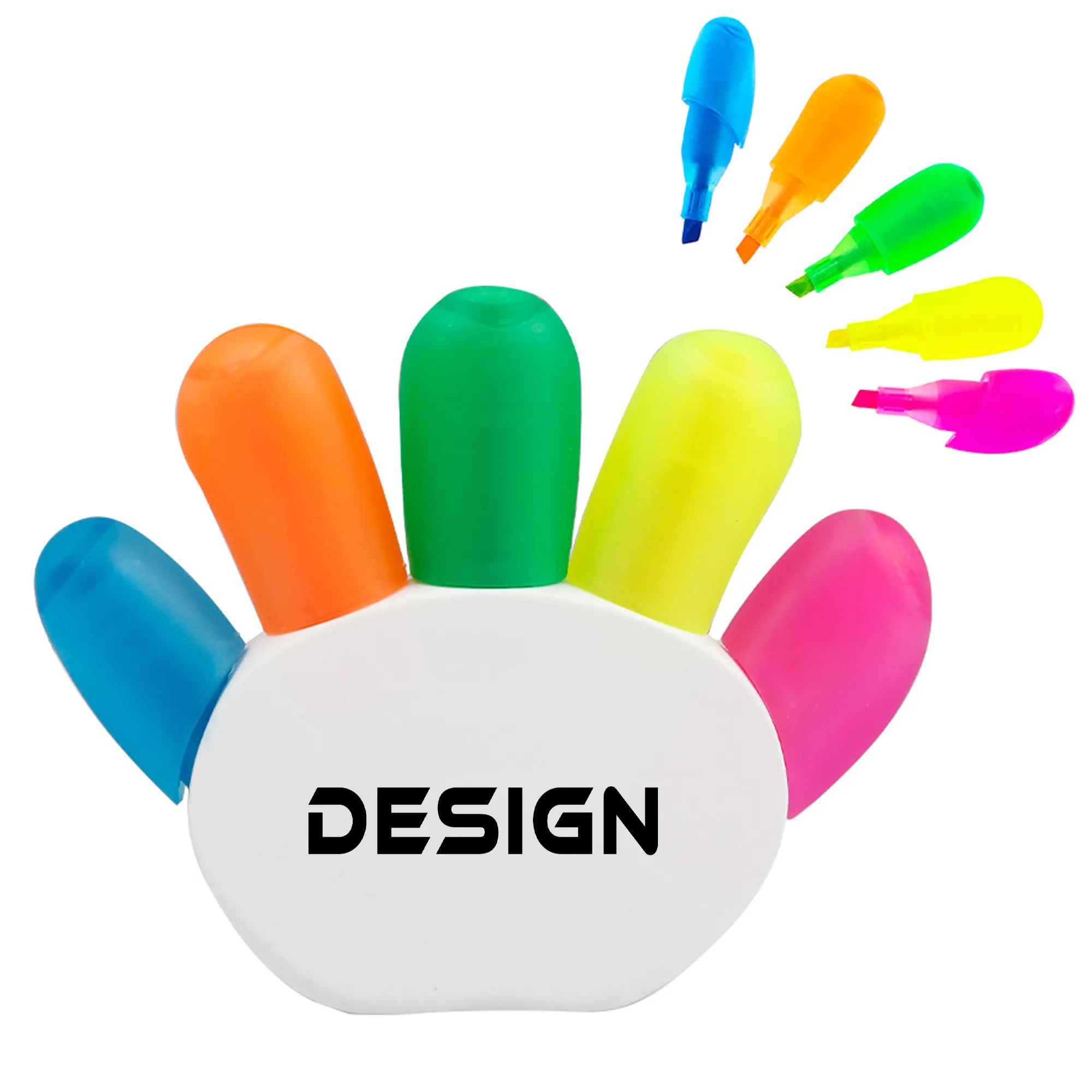5-in-1 Finger-Shaped Highlighter Pens 1