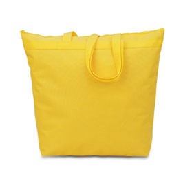 Large Zippered Tote Bag - Eco Friendly 22