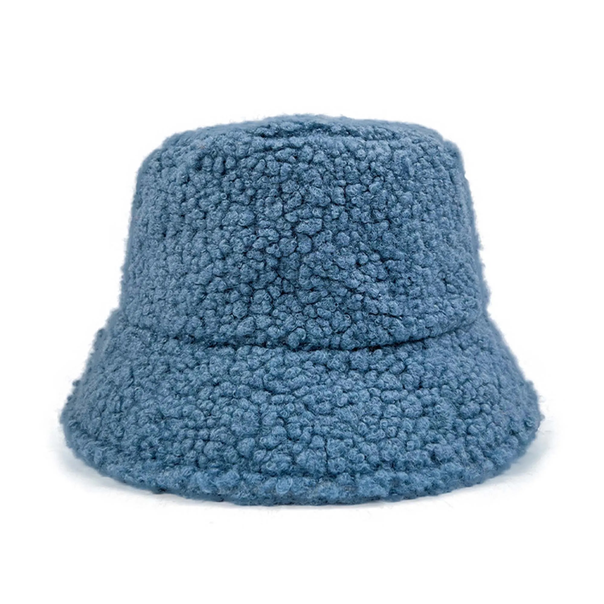 Winter Lamb Wool Warmth Bucket Hat 8