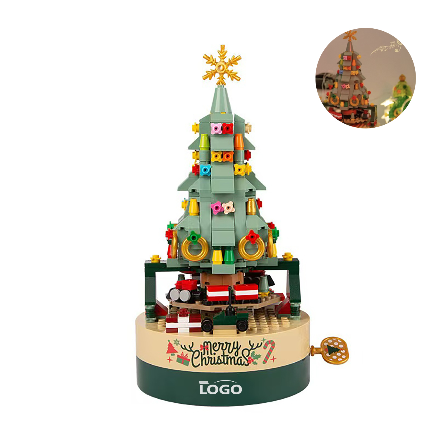 Brick Joy Christmas Tree Music Box 2