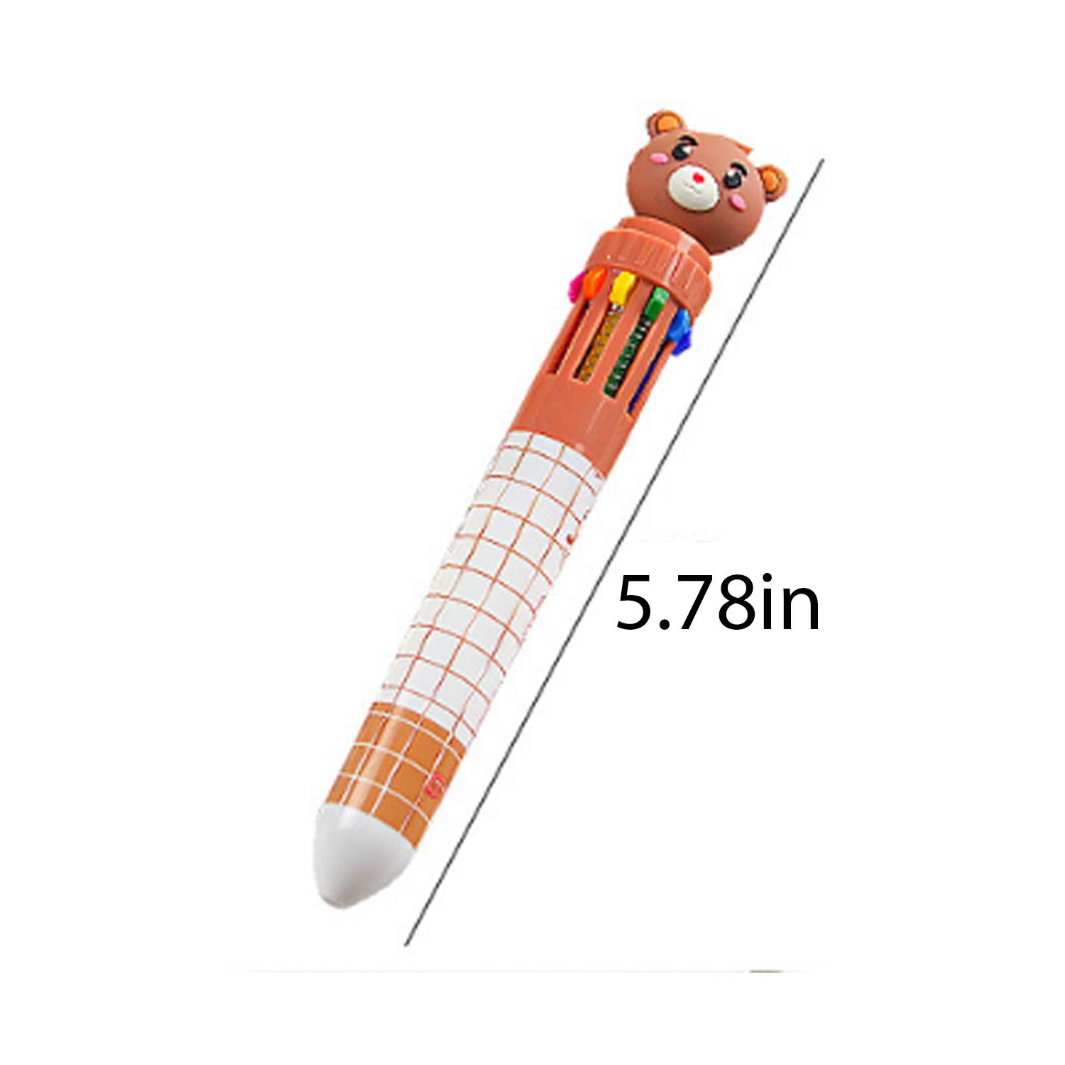 10 Colors Christmas Press Ballpoint Pen 2