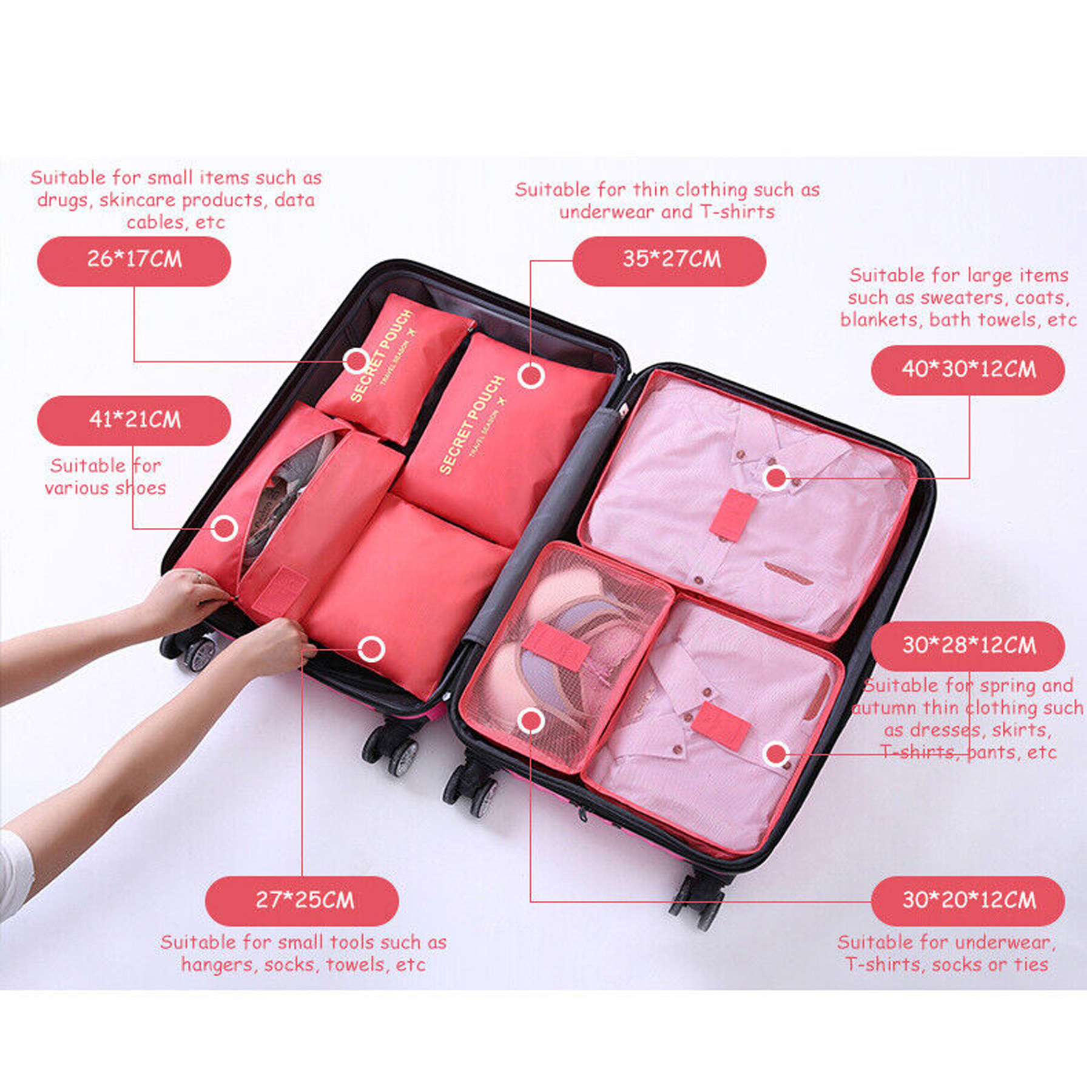 7 Pcs Travel Storage Bag 2