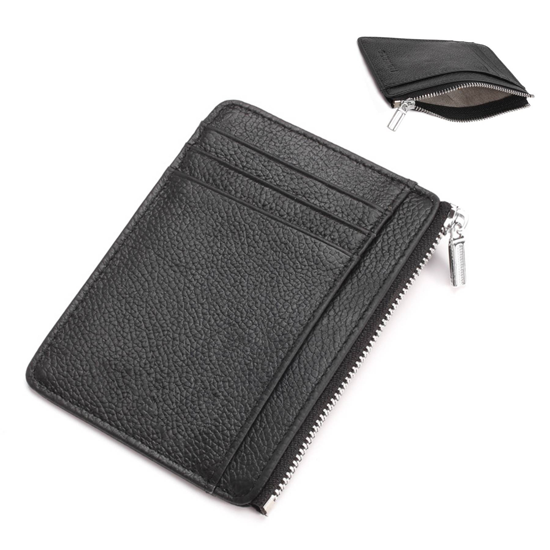 genuine Leather RFID anti magnetic multifunctional card bag 5