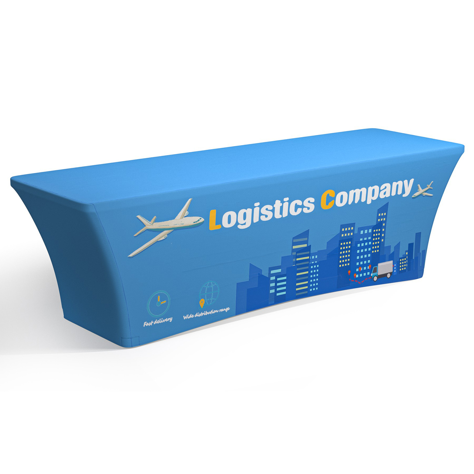 8' Standard Stretch Table Cover (Full Color Dye Sublimation) 5