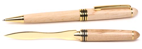Wooden Illusion Series Ballpoint Pen & Letter Opener Set