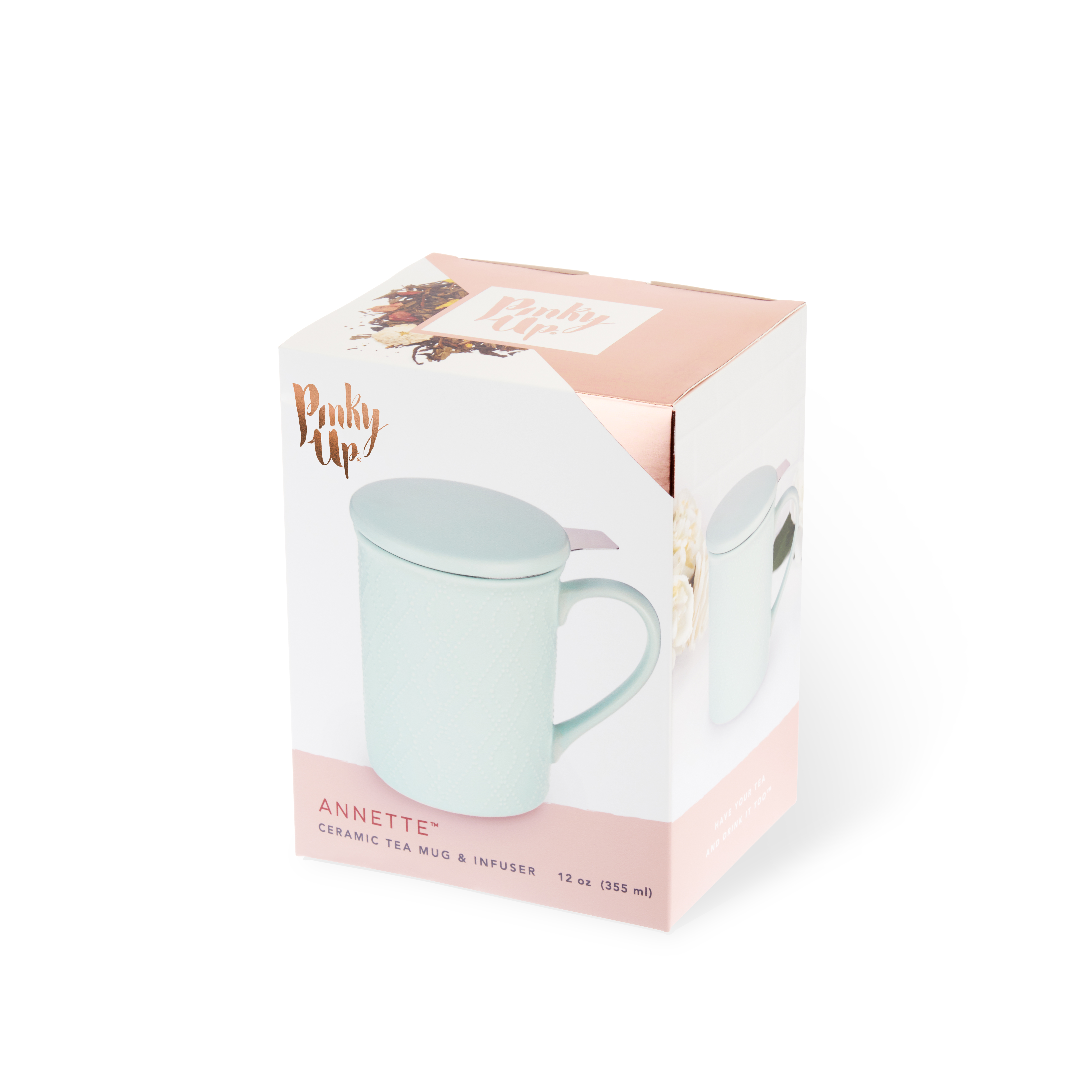 Pinky Up® Annette™ Ceramic Tea Infuser Mug 18