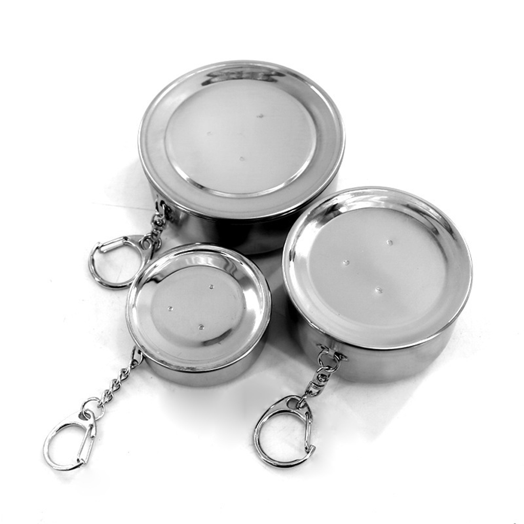 Stainless Steel Foldable Travel Cup with Lid 2