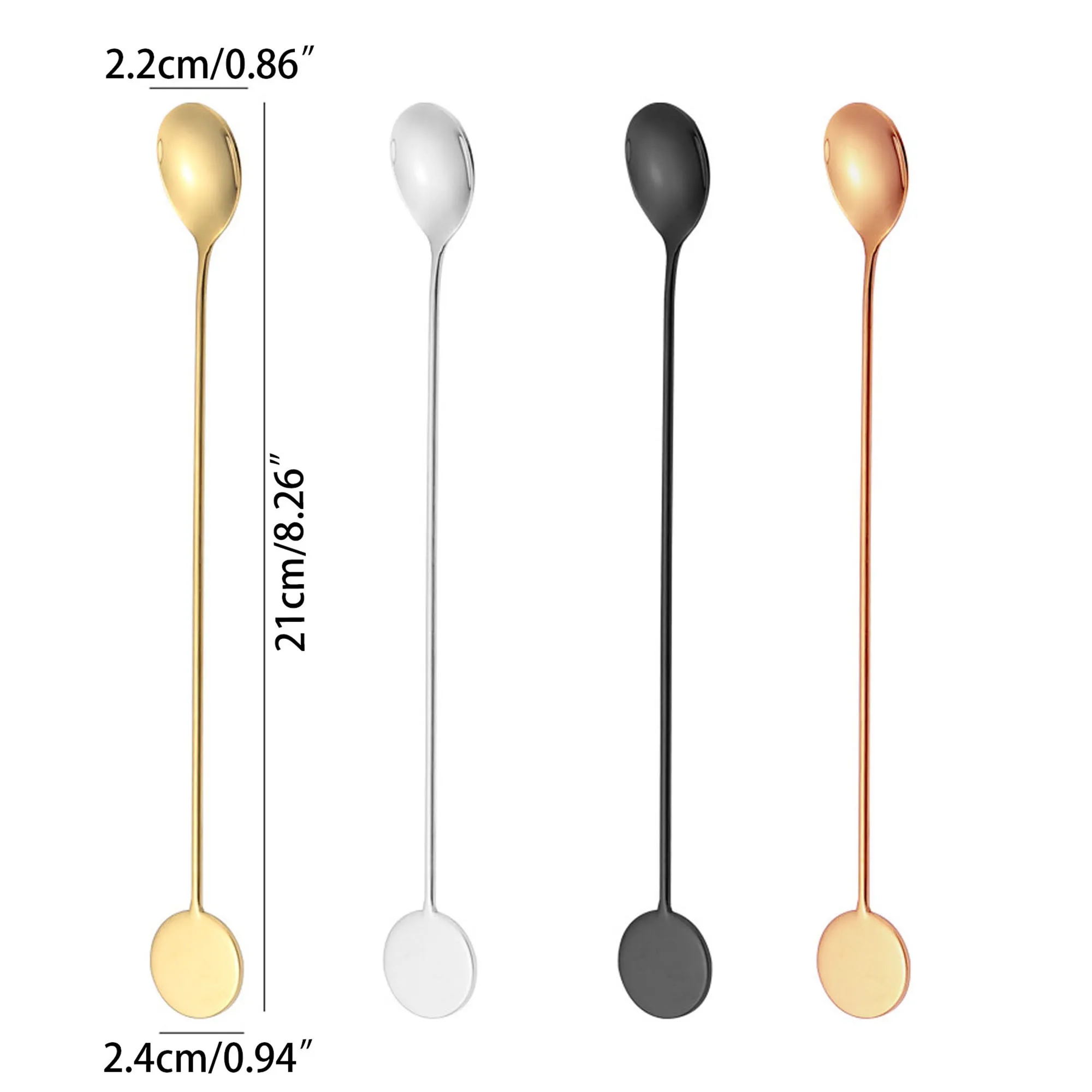 304 Stainless Steel Long Handled Mixing Spoon 5
