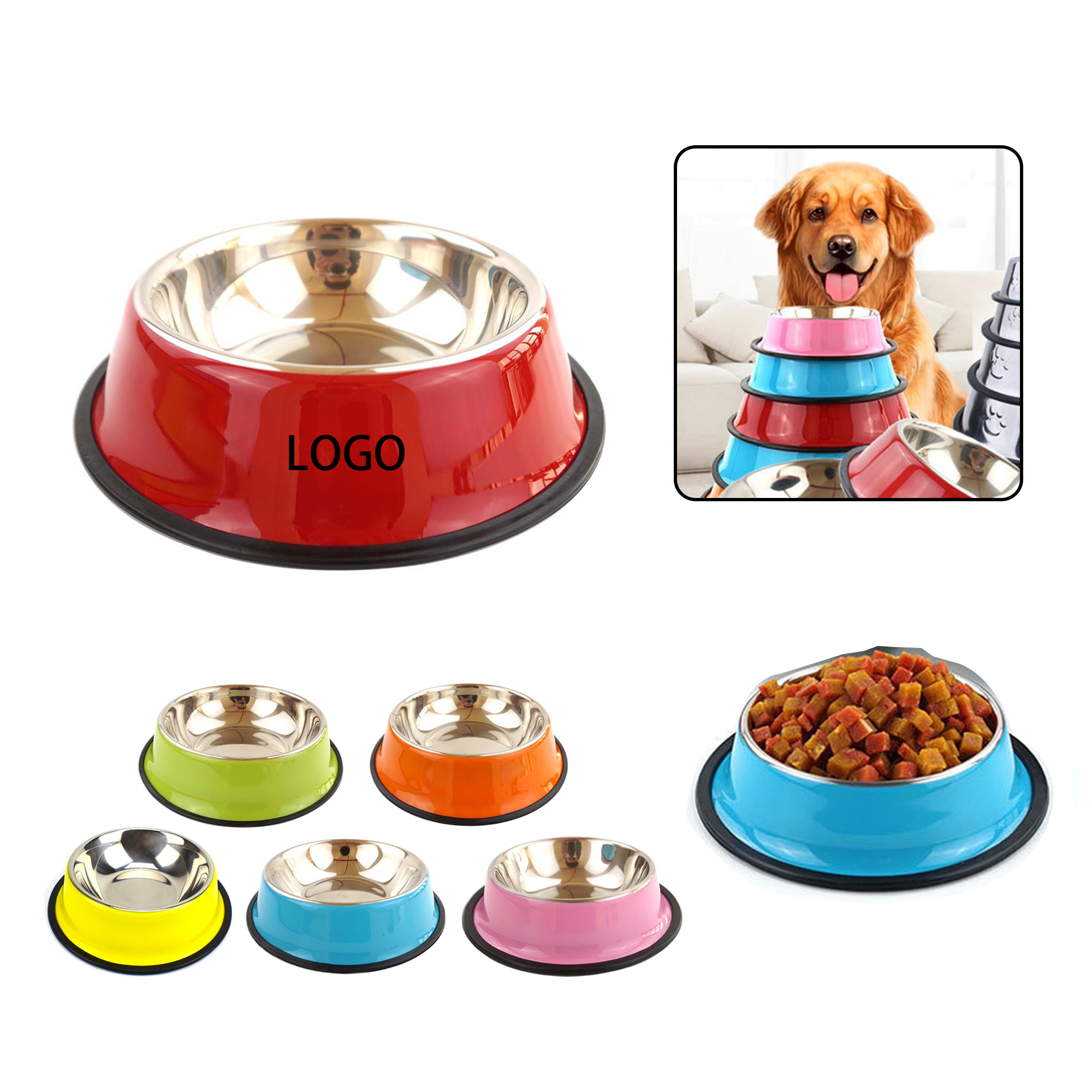 Custom Stainless Steel Pet Bowl 2