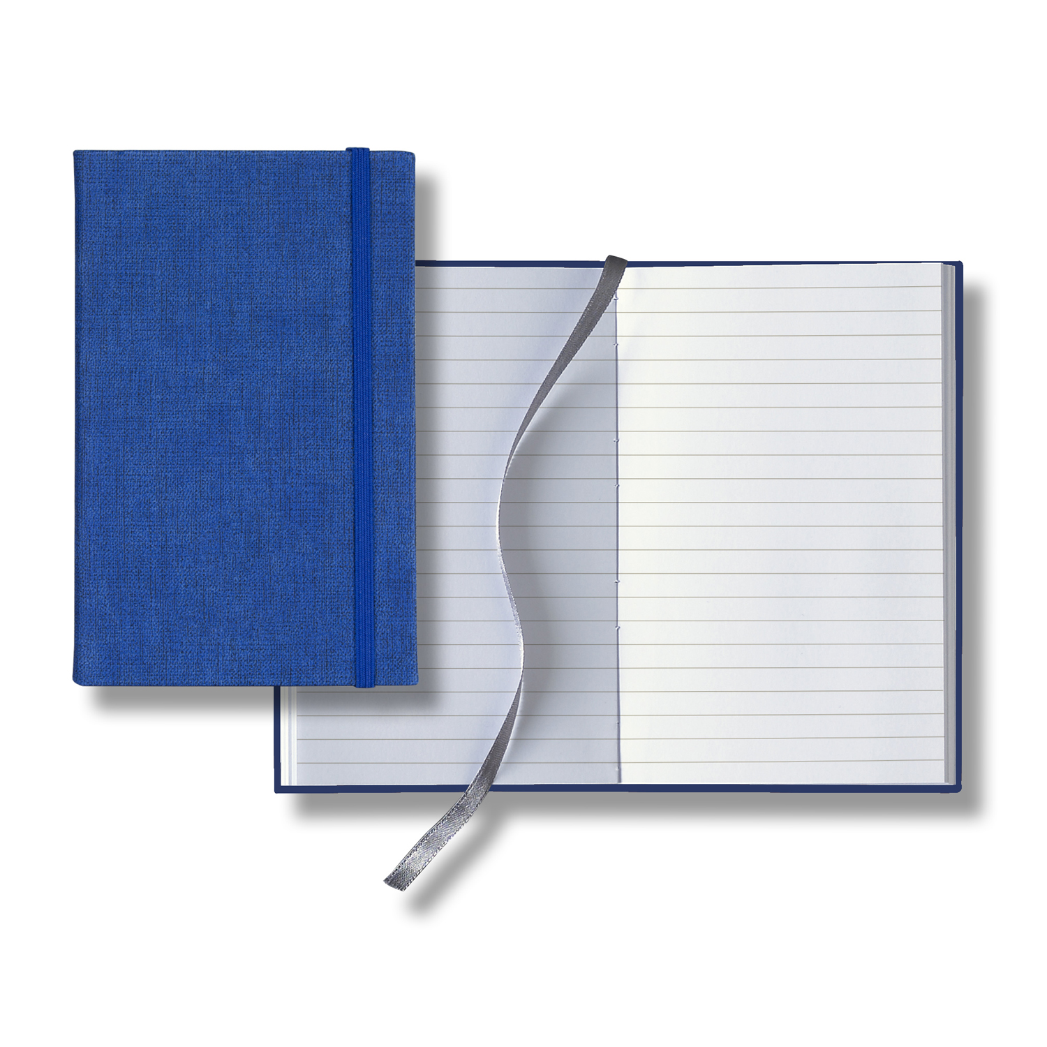 Castelli Linen Banded Pico Lined White Page Journal 8
