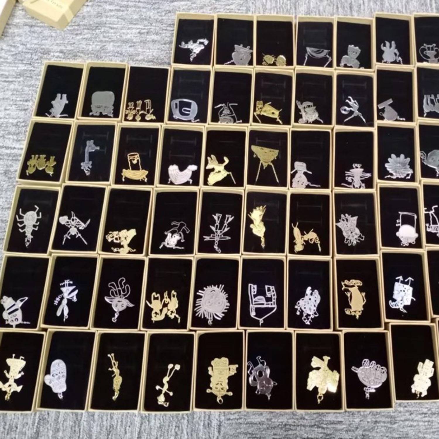 Stainless steel customized children's painting necklace 7