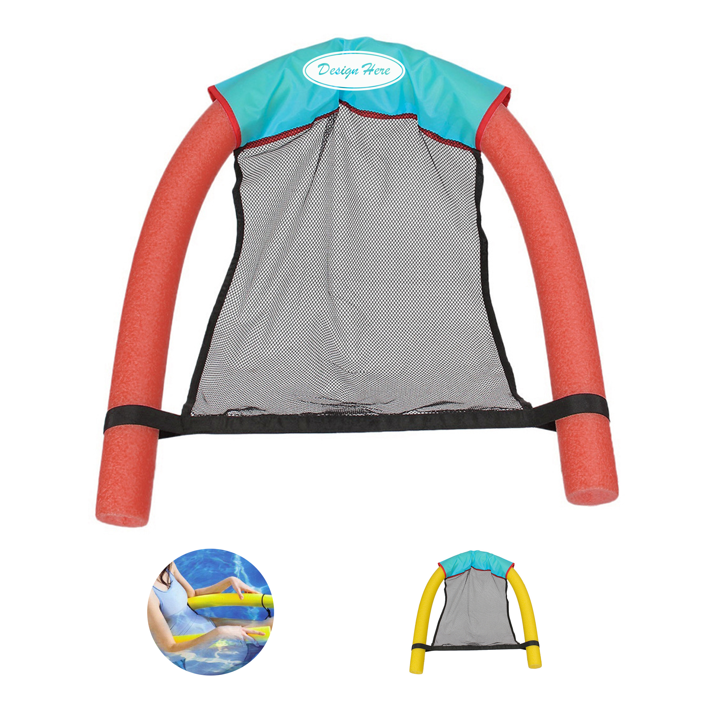 Durable Floating Water Chair with EPE Foam and Mesh 1