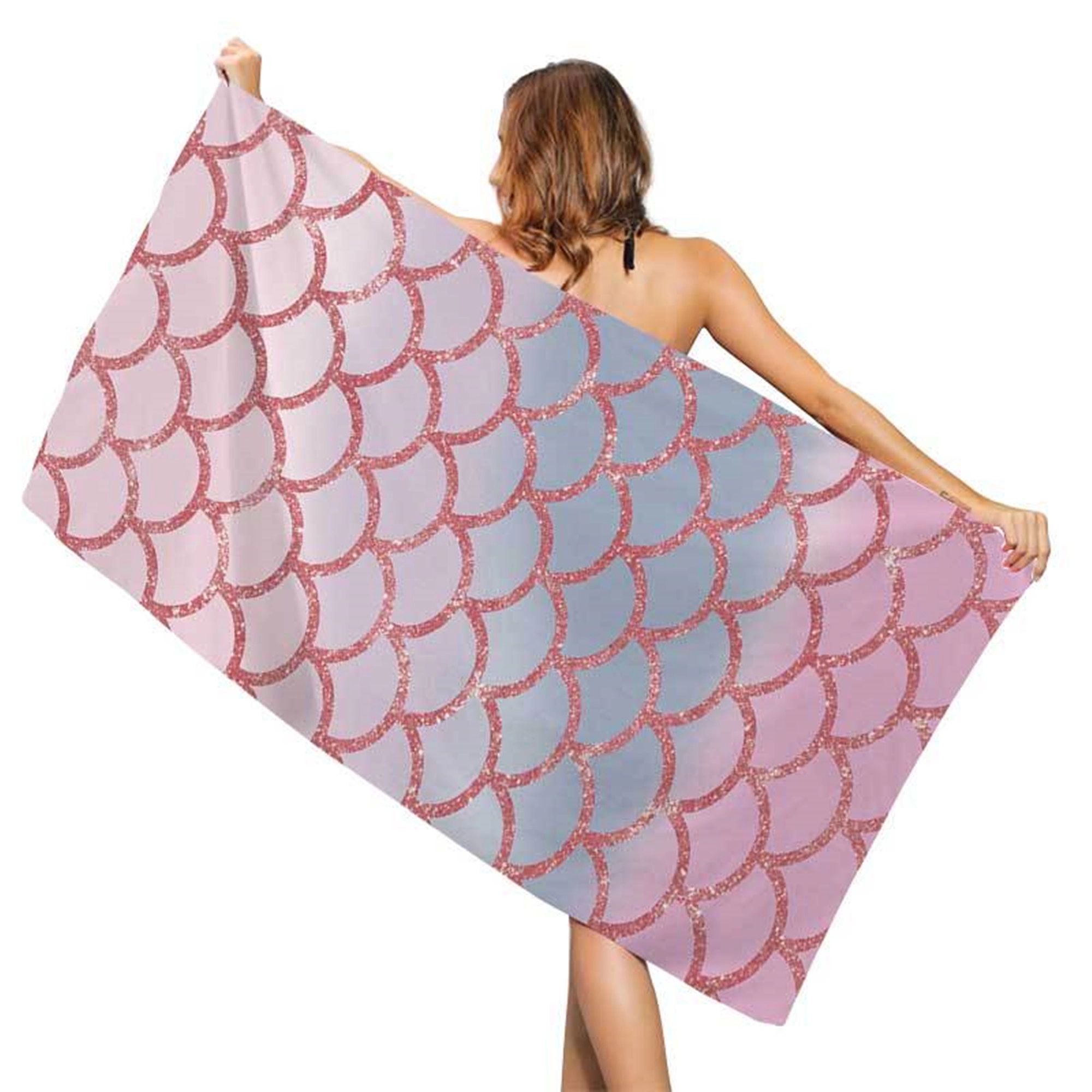 30" x 59" Full Color Microfiber Terry Beach Towel 4