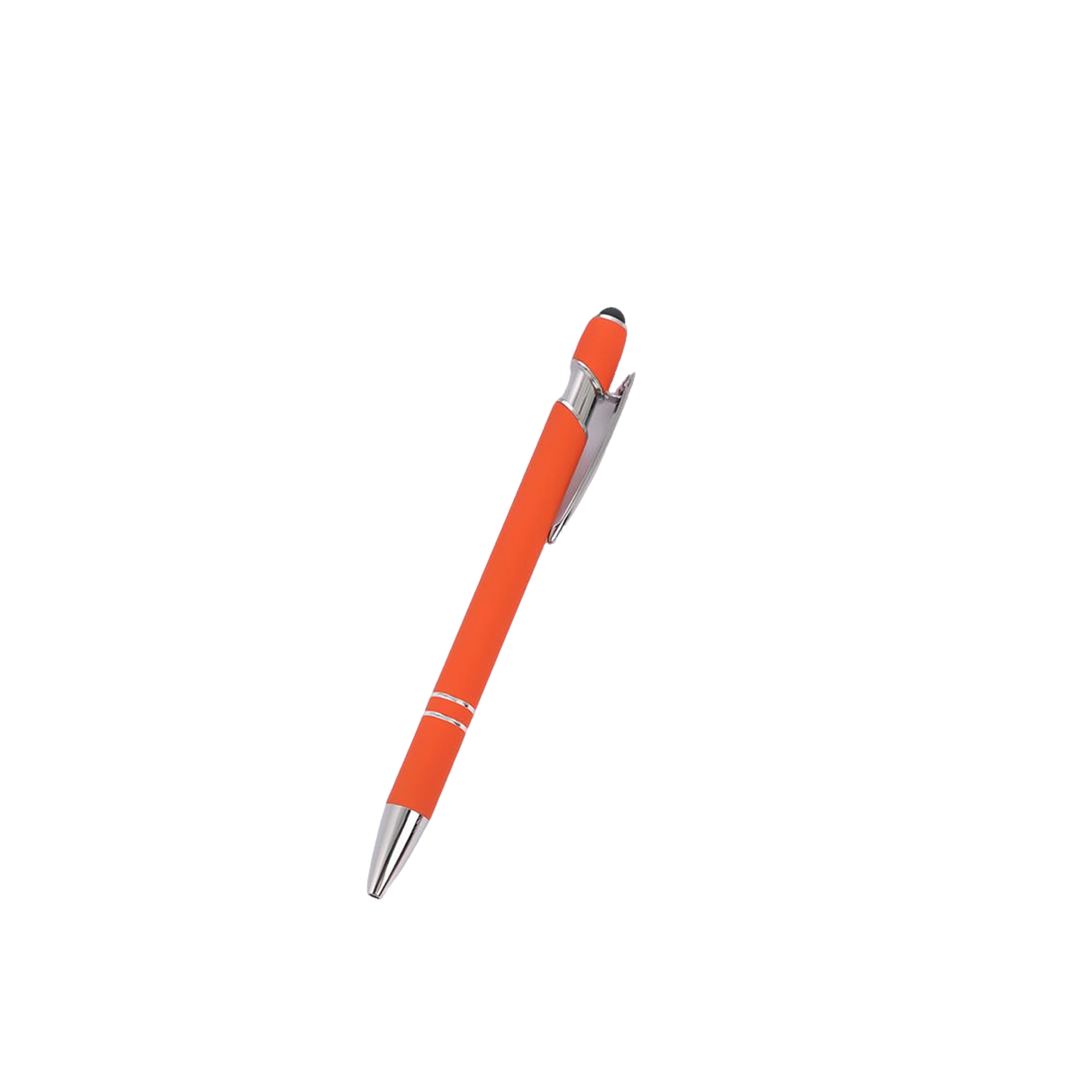 Metal Click Ballpoint Pen With Capacitive Stylus 5.7" 1