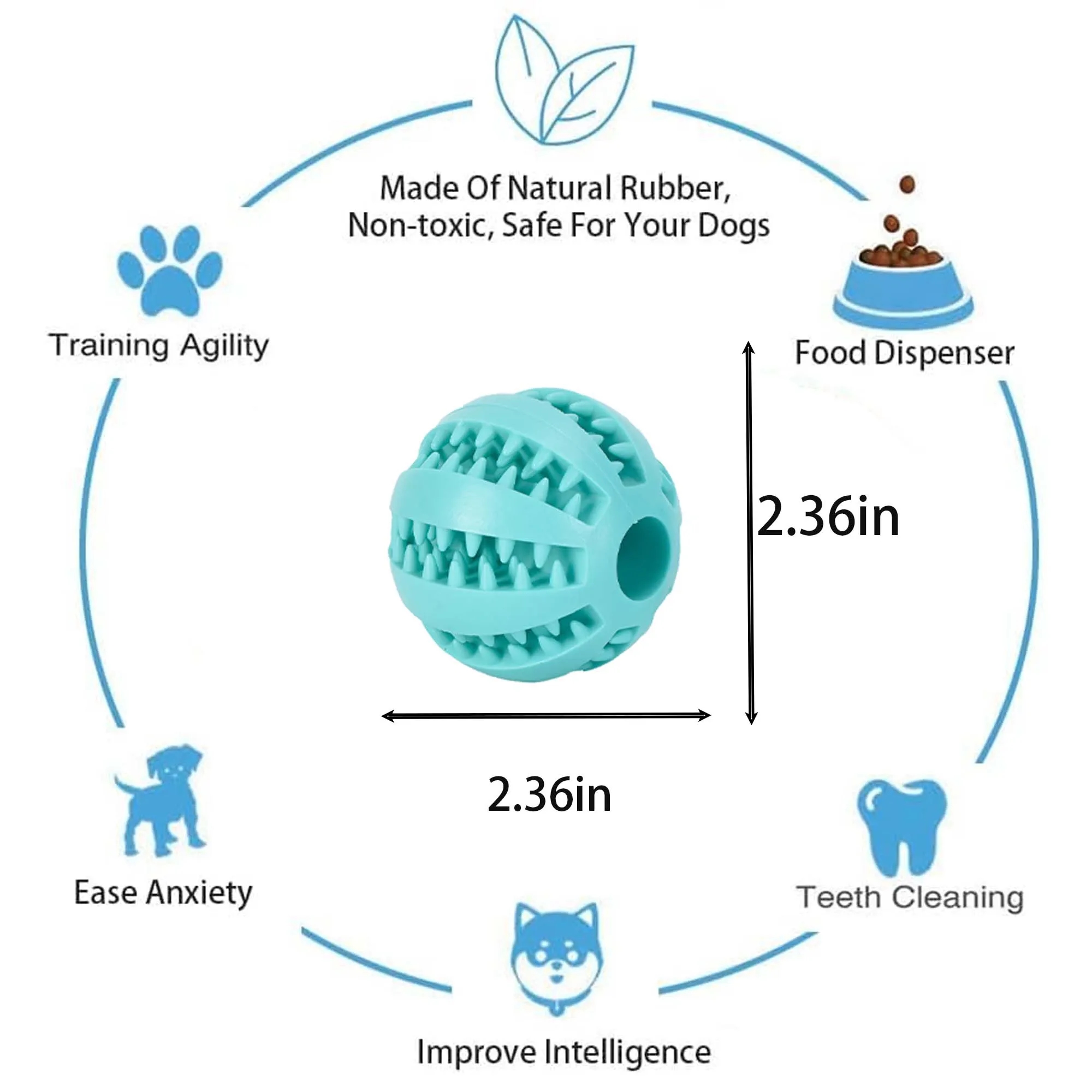 Interactive Dog Treat Ball Toys 5