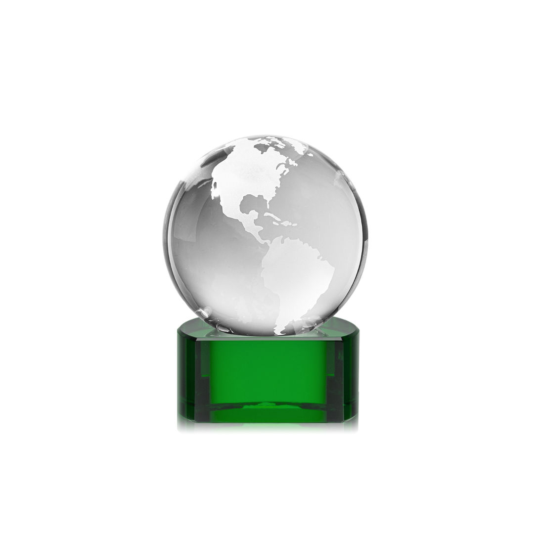 Globe Award on Paragon Base - Green 14