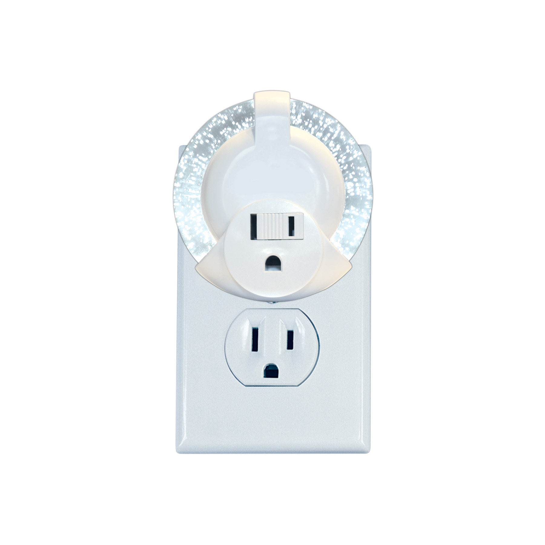 LED Sparkle Night Light with Outlet 8