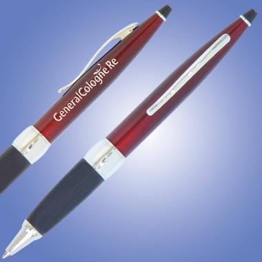 TWIST ACTION BALLPOINT PEN-RED 1