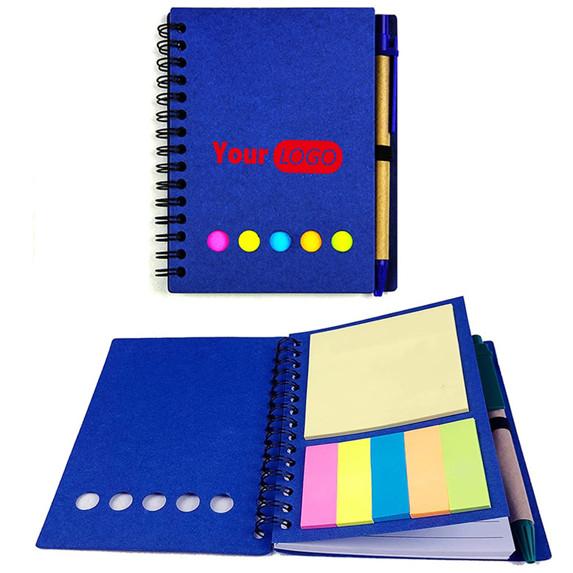 Spiral Notebook Notepad With Pen 2