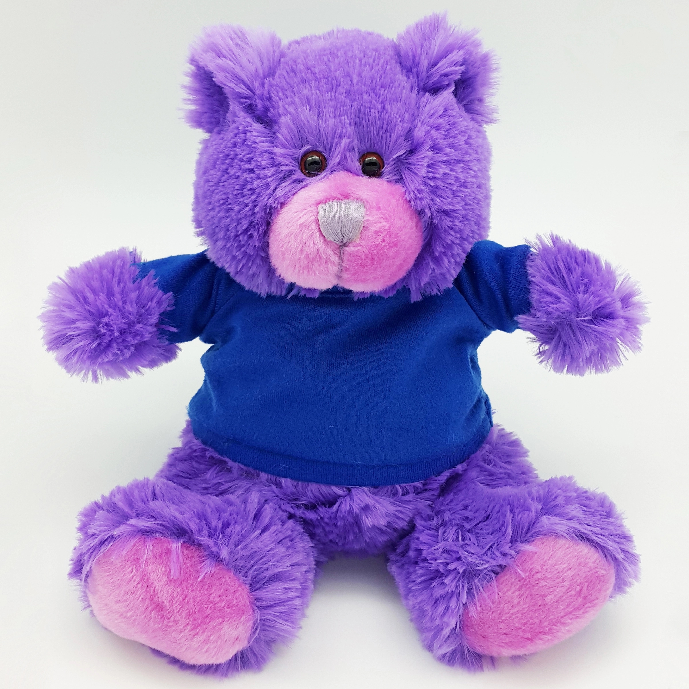 8" Bright Color Purple Bear 6