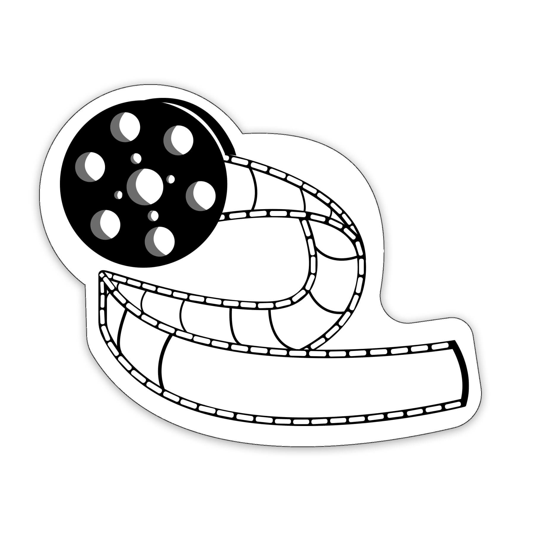 Film Reel Shaped NoteKeeper™ Magnet 35 Mil 1