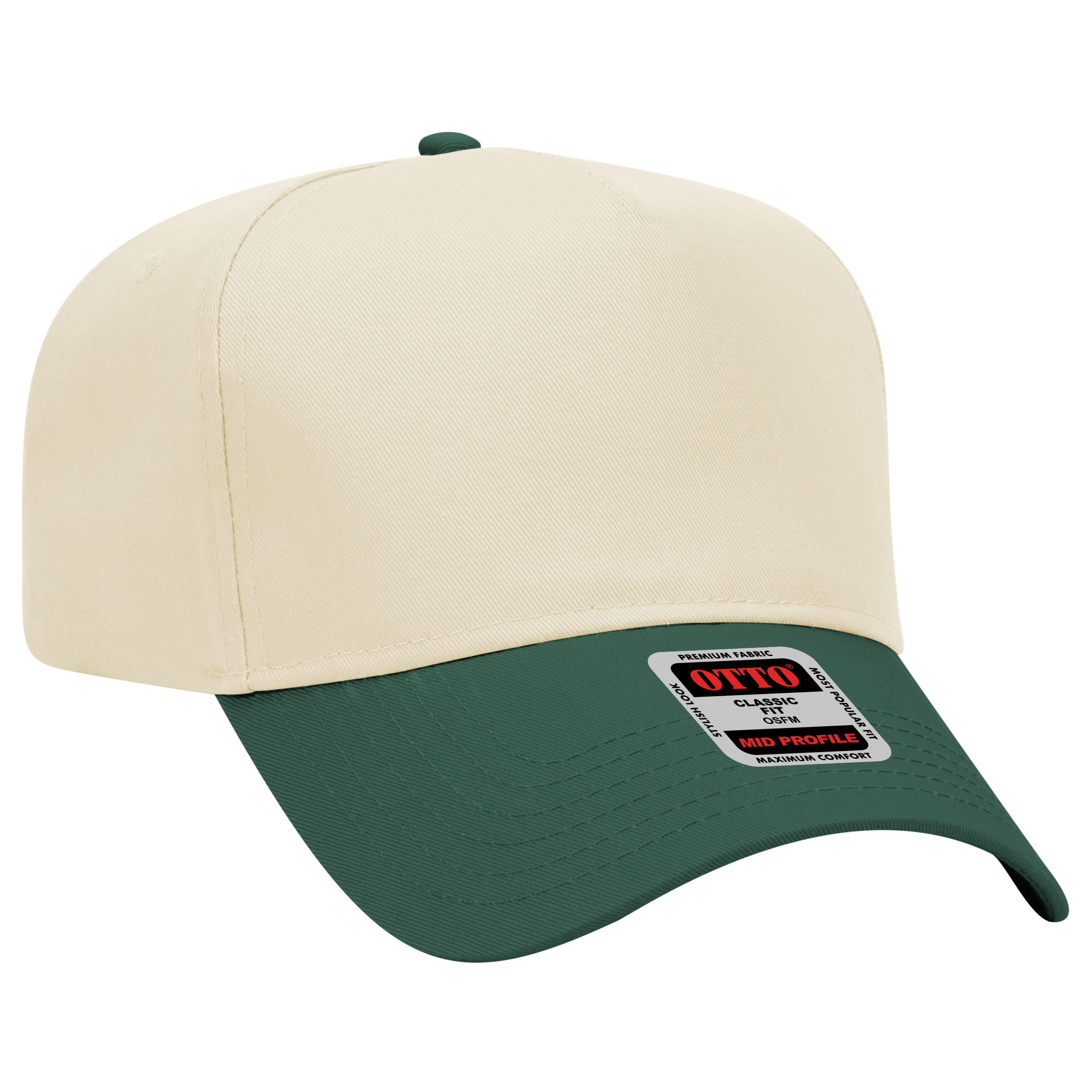 OTTO CAP® 5 Panel Mid Profile Baseball Cap 68