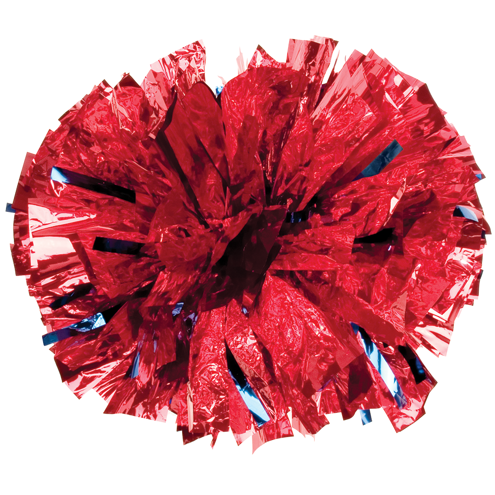 Custom Metallic Super Wide Pom, Mixed Streamers 10