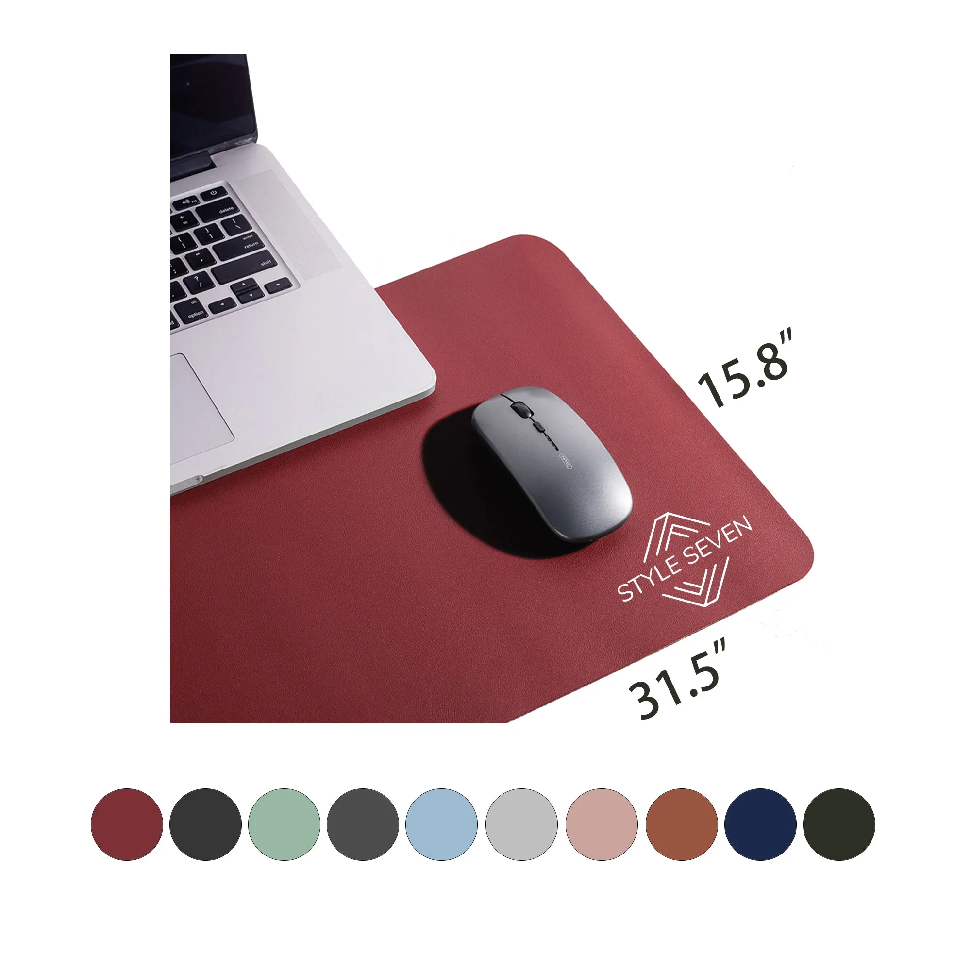 PU Leather Waterproof Large Desk Writing Mat